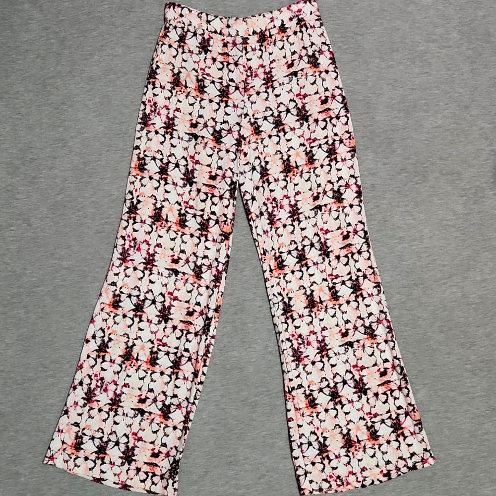 RARE❗️ Y2K BETHANY MOTA Butterfly Wide-Leg Palazzo Flowy Flare Summer Pants - Picture 1 of 10
